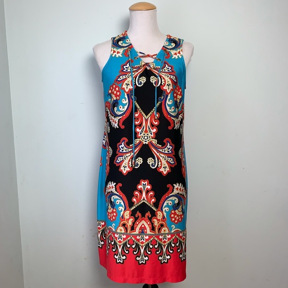 MSK Sleeveless Print Dress Size M - Picture 12 of 12